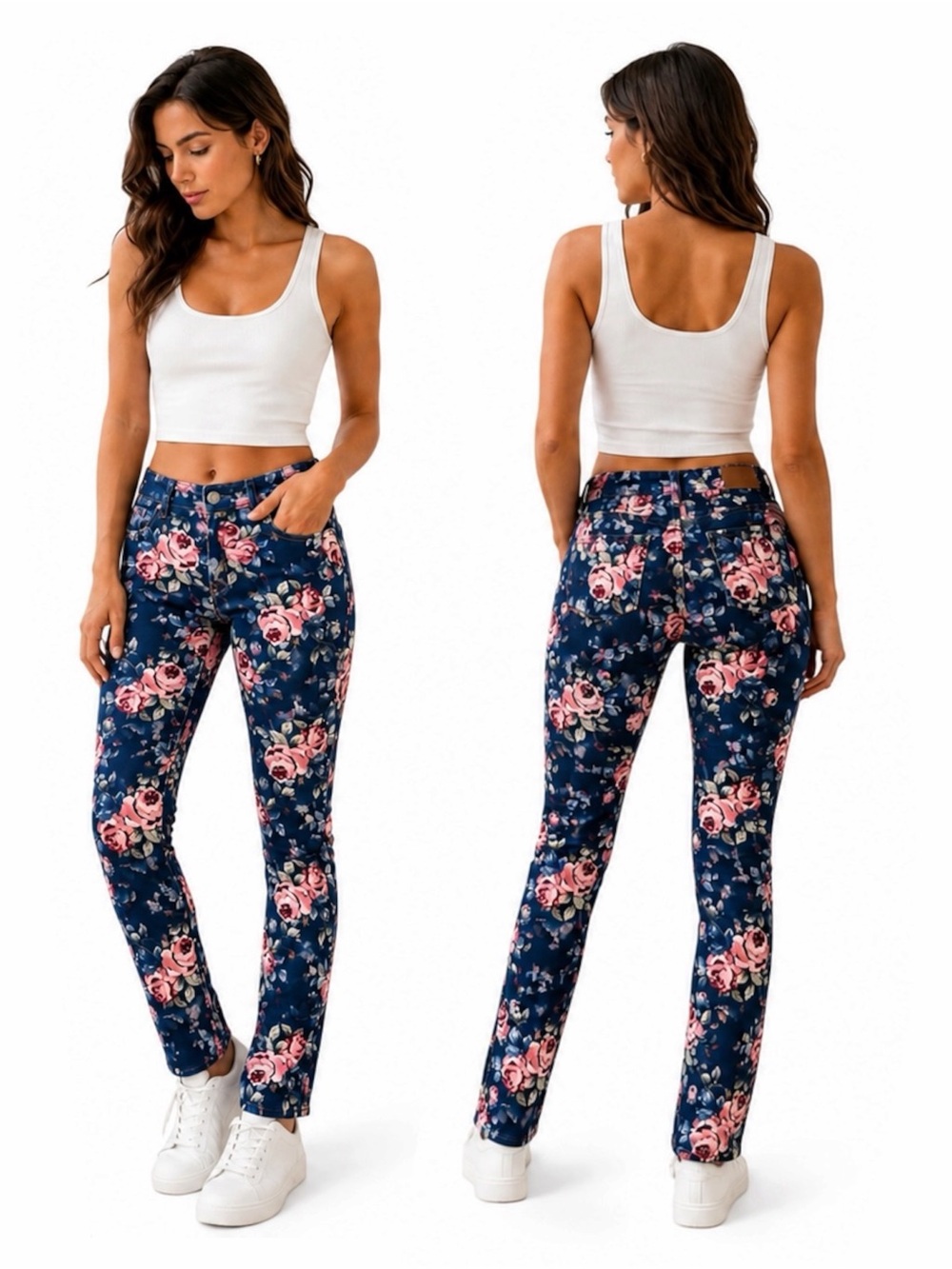 BLUENOTES LOW RISE FLORAL JEANS SZ 29-32 - BRAND NEW, NO TAGS